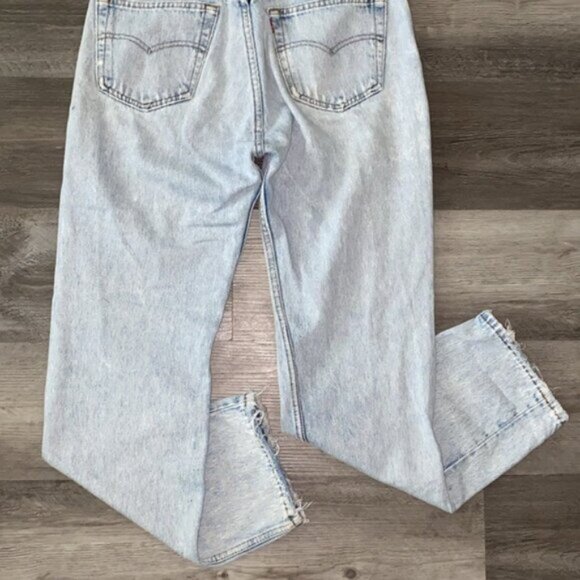 VINTAGE USA 80s Levi's 501 Original Jeans Mens 32 x 30 Button Fly Distress RARE - Picture 11 of 12